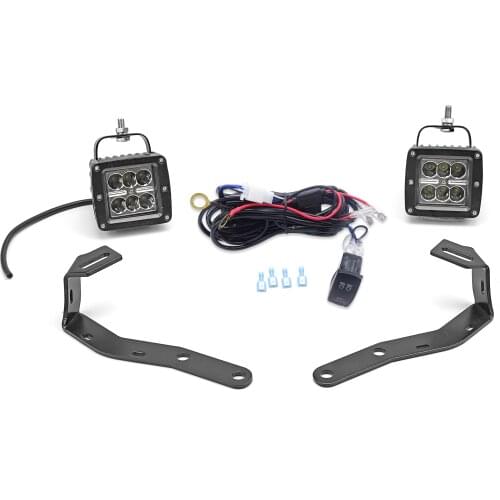 For Toyota Tacoma 2016-2020 Side A-Pillar Upper Hood Fog 24W LED Light Bar Mount Bracket