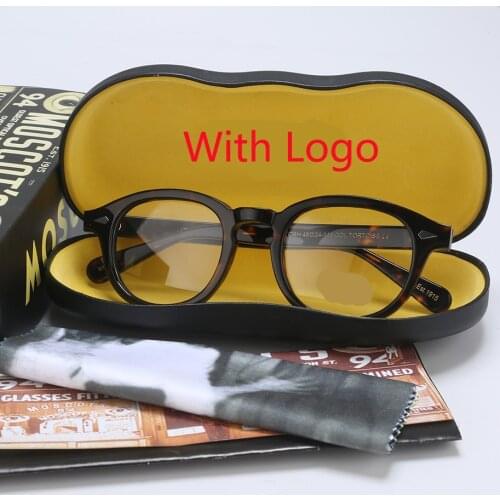 Johnny Depp Optical Spectacle Frame Eyeglasses Men Women Computer Clear Lens Retro Acetate Eyeglasses Frame Male 12080
