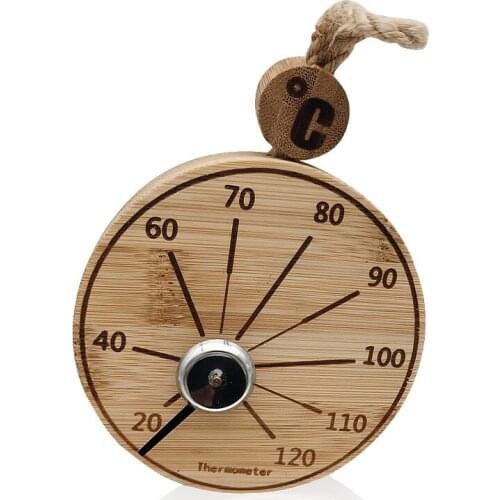 Sauna Hygrometer Temperature-Measurement Round 20 ~120 Celsius for Home-Use