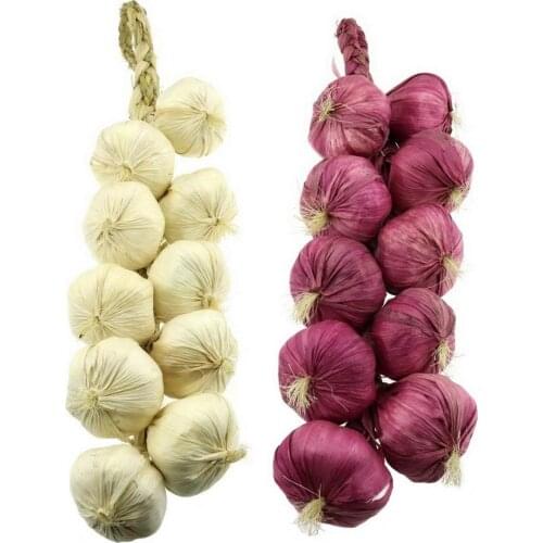 Gresorth 2pcs Artificial Onion String Fake Vegatable Home Party Christmas Harvest Decoration