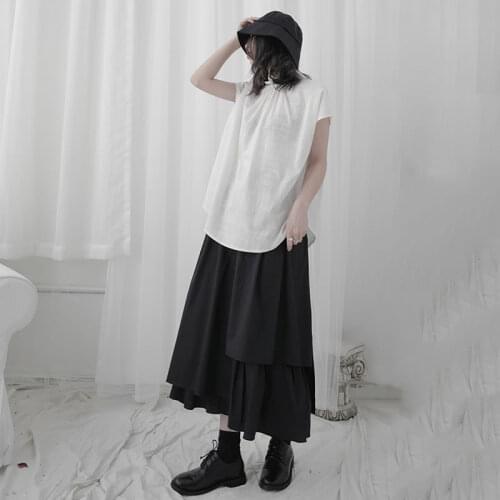 HNFWEC Black And White Blouses