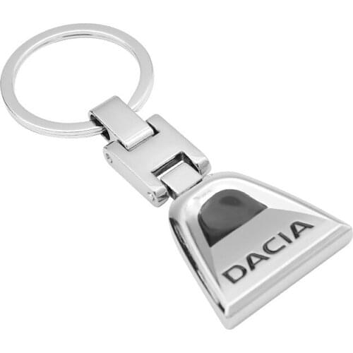 Metal Auto Emblem Keychain Car Styling Keyring Pendant Decoration For Dacia Sandero Lodgy Duster Logan Dokker