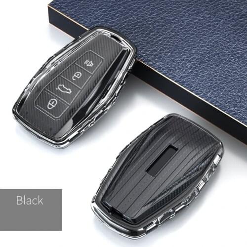 Soft TPU Car Remote Key Case Cover Holder Shell For Geely Coolray 2019-2020 4 Buttons Car Styling Fob Bag Accessories
