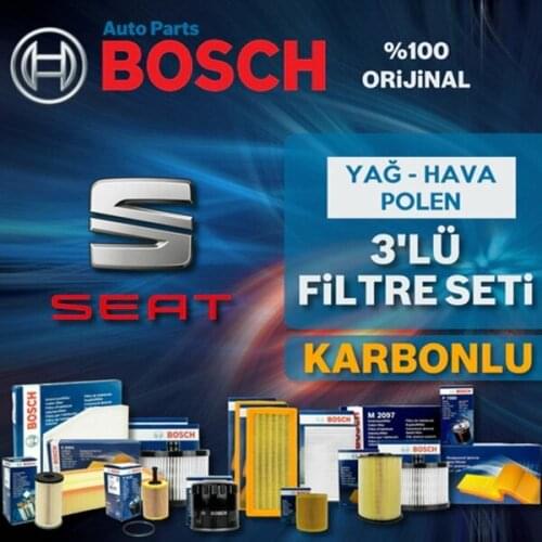 For Seat Leon 1.6 Bosch Filter Care Set 2006-2012