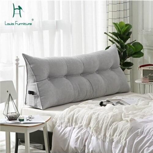 Louis Fashion Pillows Bedside Cushion Triangle Sofa Soft Bag Tatami Bed Princess Waist Modern