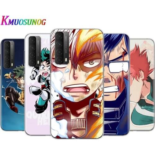 Transparent Cover Anime My Hero Academia For Huaeri Y9S Y9A Y9 Y8P Y8S Y7 Y7A Y7P Y6P Y6S Y6 Y5P Y5 Pro Phone Case