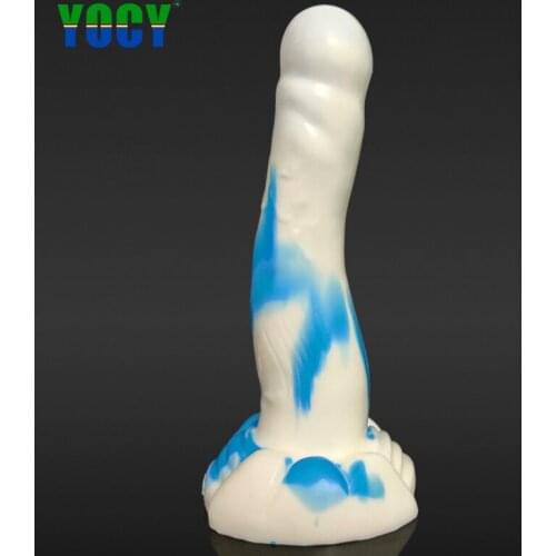 YOCY Realistic Aniamal Dildo G-Spot Massager Anal Butt Plug Ambushtoys Silicone Fantasy Toys Fake Penis Masturbation