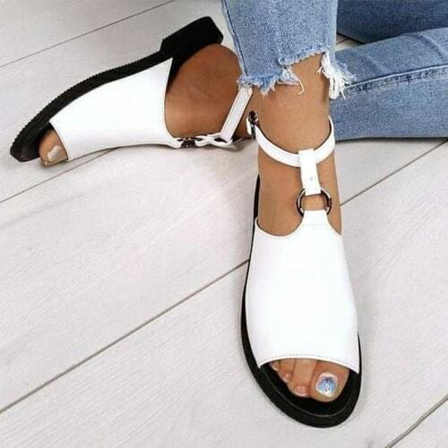 Summer Sandals Plus Size 43 Women Shoes Female Casual Fashion Ankle Buckle For Shoes Women Sandals Non-slip Beach Footwear