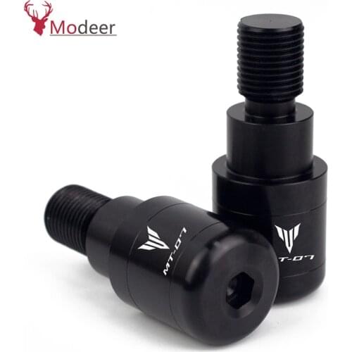 5 color For YAMAHA FZ-07 FZ 07 fz07 MT-07 mt 07 mt07 2014-2019 CNC Aluminum Motorcycle Handlebar Ends Grips Cap Handler Bar Plug