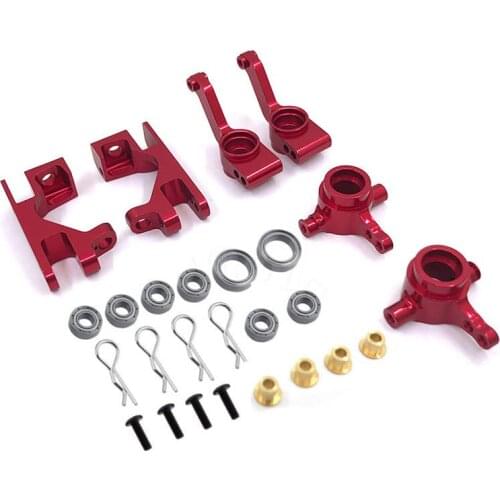 1set Upgraded Red Nylon Swing Arm C Seat Steering Cup Rear Wheel Seat for 1/10 Traxxas Slash RC Car