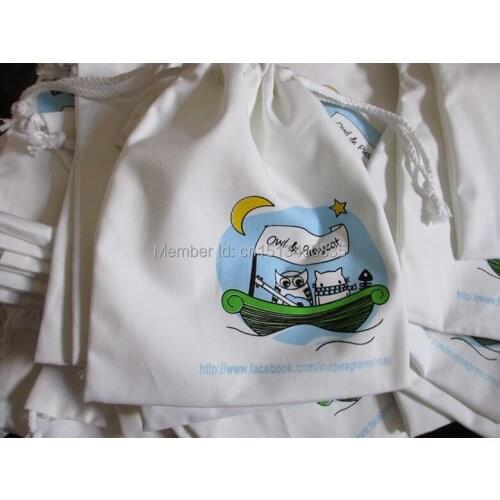 100pcs/lot High quality cotton jewelry pouch cotton gift pouch cotton drawstring pouch bag custom logo jade jewelry bag gift bag