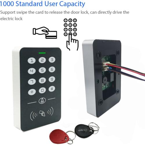 A1 Keypad Proximity 125khz RFID Card Door Lock Controller Entry Access Control System