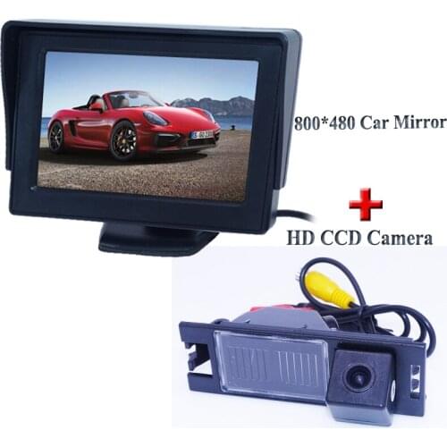 Adapt for Hyundai IX35 2010/2012 plastic shell material 4.3" car rear monitor +waterproof car rear revrsing camera