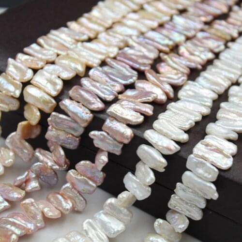 Free shipping pearl beads, KESHI PEARL ,BIWA pearl beads,100% nature freshwater pearl with toothpick shape-around 8x18 mm