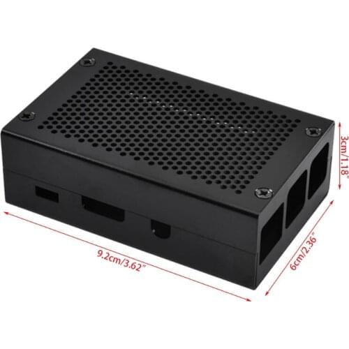 Aluminum Alloy Case Cover Metal Enclosure For Raspberry Pi 3 Model B Pi 2 B / B