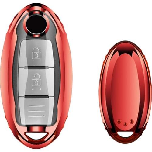 For Nissan Juke Leaf Micra K12 Note Patrol Qashqai J11 J10 Tiida Versa X-Trail Xtrail T32 Car Remote Key Cover PU Keychain Case