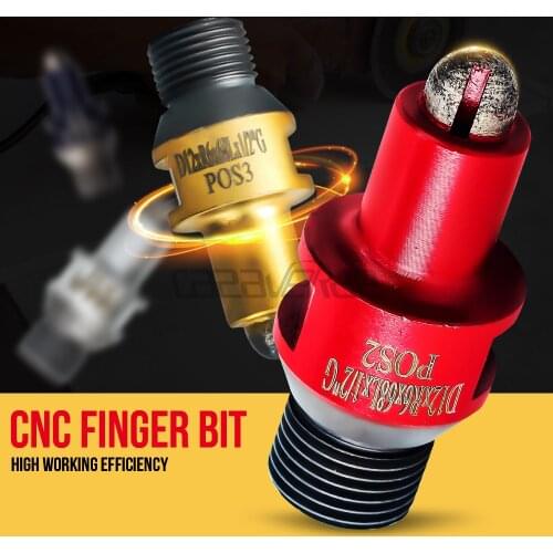 D12mm CNC finger bit with 1/2Gas arbor for Kitchen Slab Countertops surface Grinding