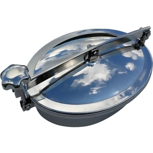 Elliptical Manway Cover Noramal Pressure Manhole SS304/316 Quick-Opening Manhole Sanitary Grade External Opening