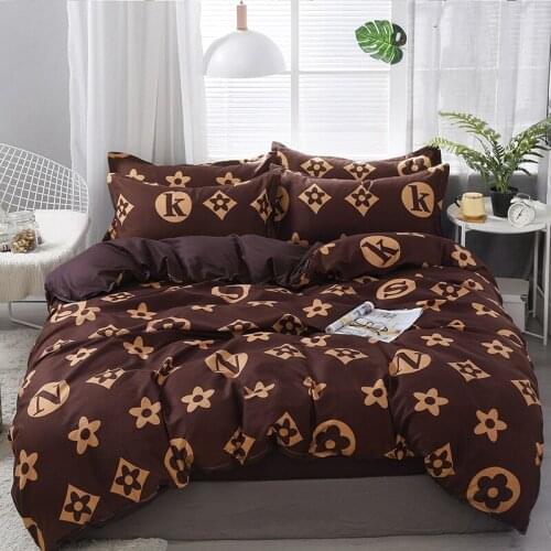 Four Seasons Home Bedroom Set Sheet Comforter Bedding Light Luxury Duvet Cover Bed Sheet Pillowcase Fashion
