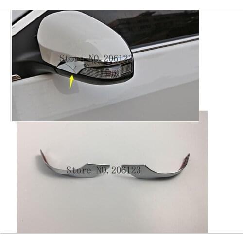 Chrome Side Door Rear View Mirror Cover Trim Garnish Molding Overlay Strip For Toyota Corolla 2014 2015 2016 2017 Altis E170