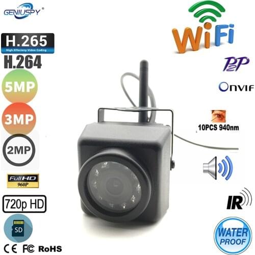 IMX335 5MP 3MP 1080P 960P 720P Night Vision Outdoor Mini WIFI IP Camera Wireless Security Waterproof CAMHI Bird Cage Bus Robot