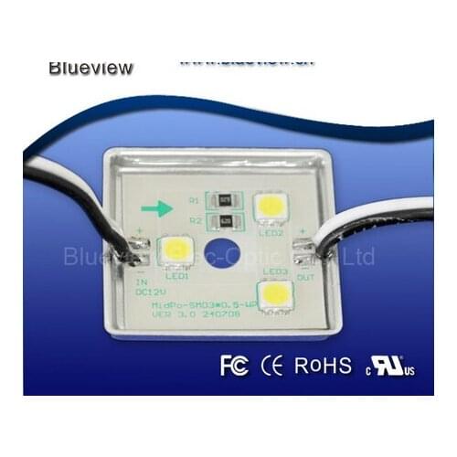 IP 67 UL listed Epistar 3 pcs 5050 LED module for led sign ,, Aluminum Housing 5 years guarantee,orange color module