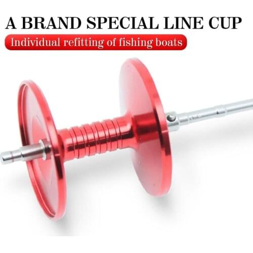Fishing Reel Spool, All Metal Modified Maintenance Spool Wire Cup DIY Fishing Casting Reel Accessory