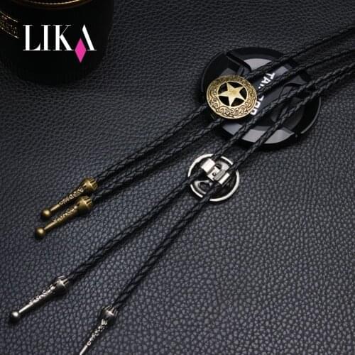 LIKA 2018 Selling Tie Necklace Retro Multi Occasion Applications Leather Rope Necklace Female Pendant Necklace Charm Bar Chokers