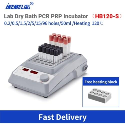 Dry Bath Mixing Timer Heater High Temperature Thermostat 120 Degrees Celsius Laboratory Equipment