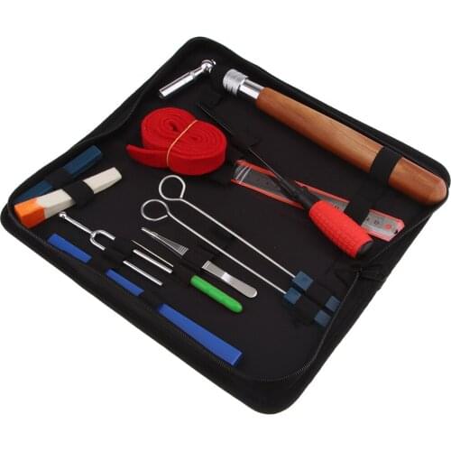 Piano Tuning Tuner Kit Set Including Universal Mute tools Felt Temperament Strip and Case