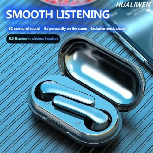New TWS 5.0 Bluetooth Headphones Stereo True Wireless Headphone Earbuds In Ear Handsfree Earphones Ear Buds For Mobile Phone