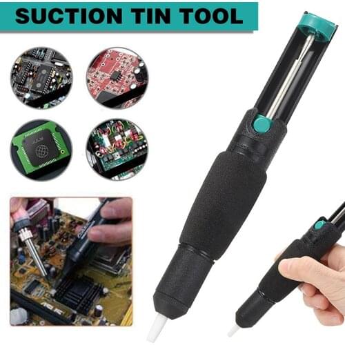 Suction Tin Desolder Gun Desoldering Pump Plastic Powerful Vacuum Soldering Iron Sucker Pen Tin Removal Hand Welding Tools