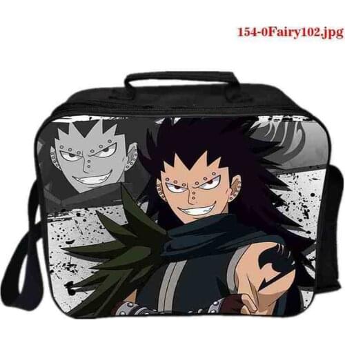 Fairy Tail Thermal Breakfast Organizer Insulated 3d Print Anime Storage Bag for Lunch Box Teen Food Tote Bags Picnic Box for Men