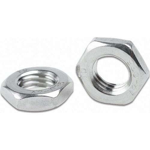 1-20Pcs DIN439 316 Stainless Steel Thin Hex Nuts Hexagonal Nut M4 M5 M6 M8 M10 M12 M16 M18 M20