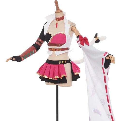 Virtual Youtuber Kagura Nana Cosplay Costume Artist Cute Dress Full Set Anime Expo Activity Party Role Play Clothing