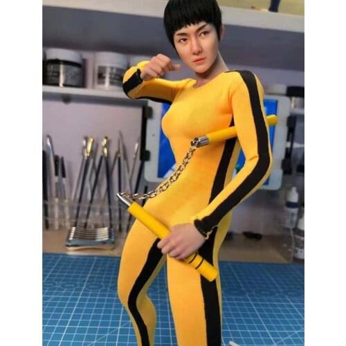 1/6 Scale Female Dolls Model Bruce Lee Kung Fu Clothes Model Fit 12 Inches Action Figure Dolls Toy Clothes