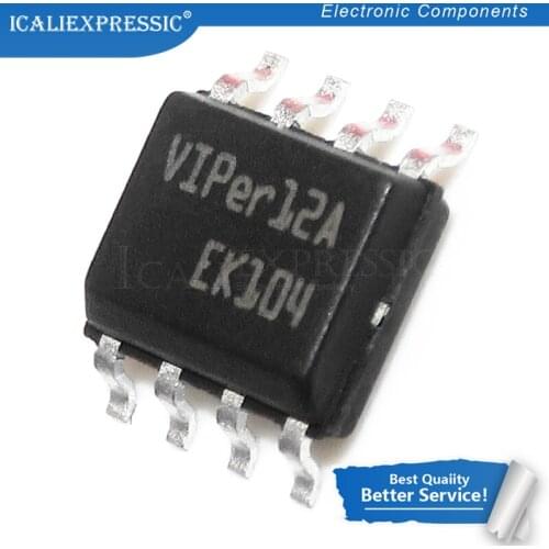 10PCS VIPER12A SOP8 VIPER12 SOP 12A SOP-8 SMD VIPER12AS VIPER12ASTR new and original IC