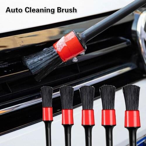 5pcs Car Wash Car Detailing Brush Cleaning Tools Detailing Auto Cleaning Dashboard Air Outlet Cleaning Brush Set Accessories