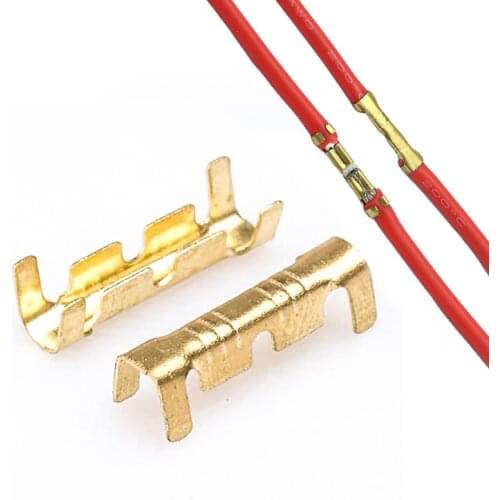 500pcs / 1000pcs DJ 453 U-shaped 0.5-1.5mm crimp button wire terminal cold press joint connector cable lug Sertir