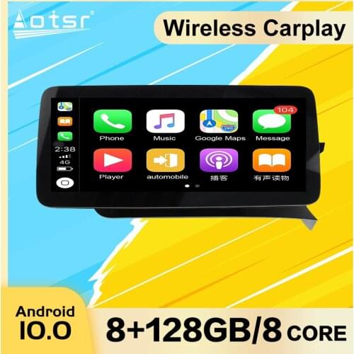 8+128G Android 10 For Mercedes-Benz C 2011 2012 2013 2014 Car Multimedia Player Auto Stereo Car Navi Tape Recorder