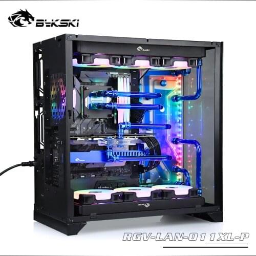 BYKSKI Acrylic Board Water Channel Solution use for LIANLI O11 Dynamic XL case / Kit for CPU and GPU Block / Instead reservoir