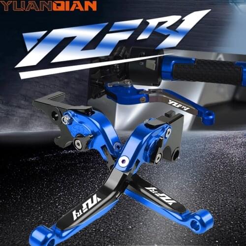 For YAMAHA YZF R1 Motorcycle Brake Clutch Levers Extendable Folding Adjustable lever Handle Bar YZFR1 1999-2003 2002 2001 2000
