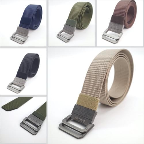 Unisex Polyester Webbing Waist outdoor Waistband Canvas Belt