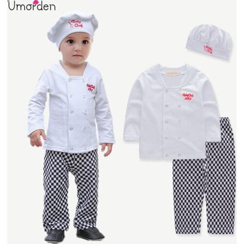 Umorden Cook Chef Costume Outfit for Baby Boys Toddler Infant Halloween Christmas Birthday Party Cosplay Fancy Dress
