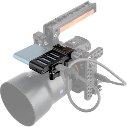 Mount for Samsung T5 SSD DSLR Camera Cage Rig T5 SSD Holder for BMPCC 4K Blackmagic Cinema Camera 4K Camera Rig Alloy