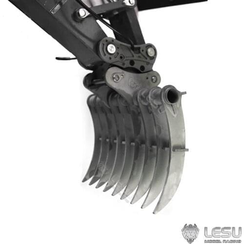 Upgraded Metal Scraper Rake Bucket Body for 1/14 LESU C374 RC Hydraulic Excavator Carter Model DIY Scale