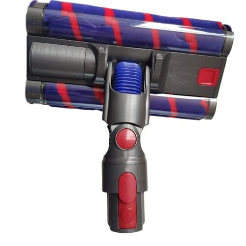 Motorized Double Roller Cleaner Floor Brush Head for Dyson V7 V8 V10 V11 Fluffy Roller Brush Vacuum Cleaner Accessories