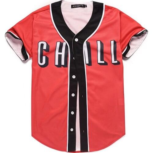 AIFFEE Mens Brooklyn Style Street Hip-hop Shirts Creative 3D Printed Baseball Jersey Slim Fit Hip Hop Streetwear Sweatshirt