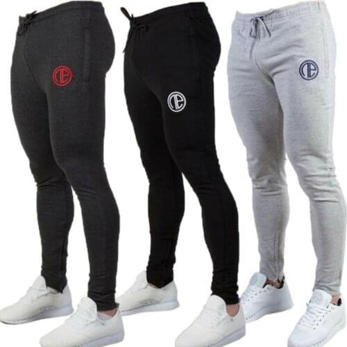 Men Gym Fitness Jogger Pants High Elastic Bodybuilding Workout Trousers Muscle Fit Sweatpants Trainning Pants