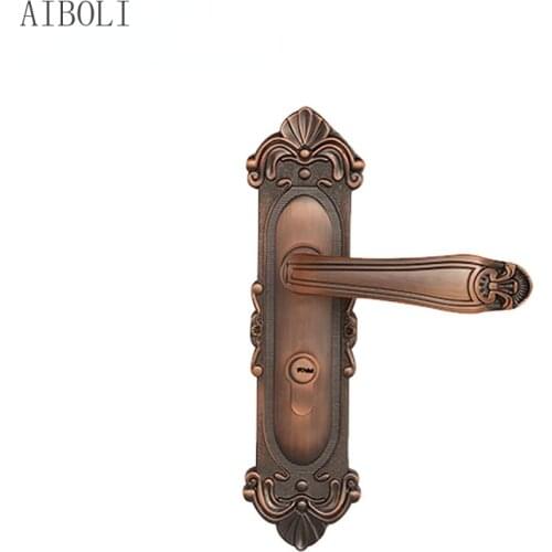 Indoor Anti-theft Bedroom New Product Door Lock Handle Accessories Aluminum Alloy Lock Silent Modern European Style